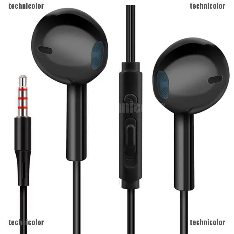 Tai Nghe Nhét Tai Jack 3.5mm Có Micro Âm Thanh Siêu Trầm