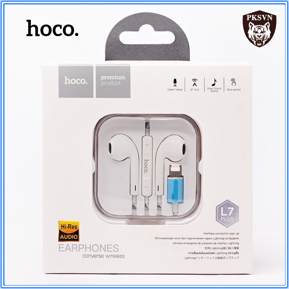 Tai Nghe HOCO L7 PLUS - Tai Nghe Nhét Tai có Mic cho 7,8,X,XS,11,11PRO… Bảo Hành 12T