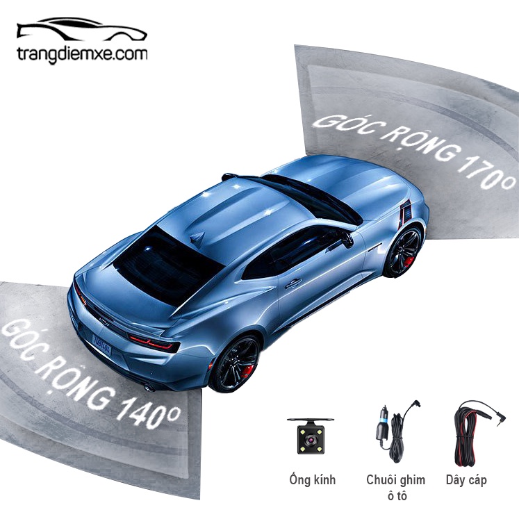 Camera Hành Trình Dạng Gương Chiếu Hậu YUECAI 1080p Góc Chiếu Rộng Hàng Nội Địa Trung Đạt Chuẩn Châu ÂuYc-l55