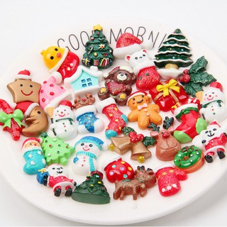 Combo 30 Charm Giáng Sinh Trang Trí ỐP Điện Thoại , Mô hình đồ chơi, trang trí slime