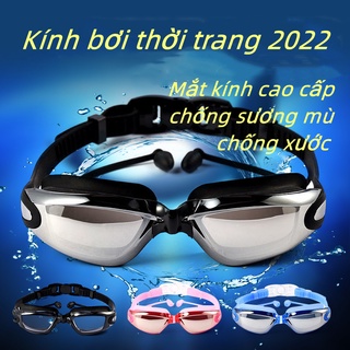 Kính bơi cận thị người lớn tráng gương chống mờ và trầy, có độ cận từ 1.5 - 6.0 độ, kèm bịt tai, cho nam nữ và trẻ em