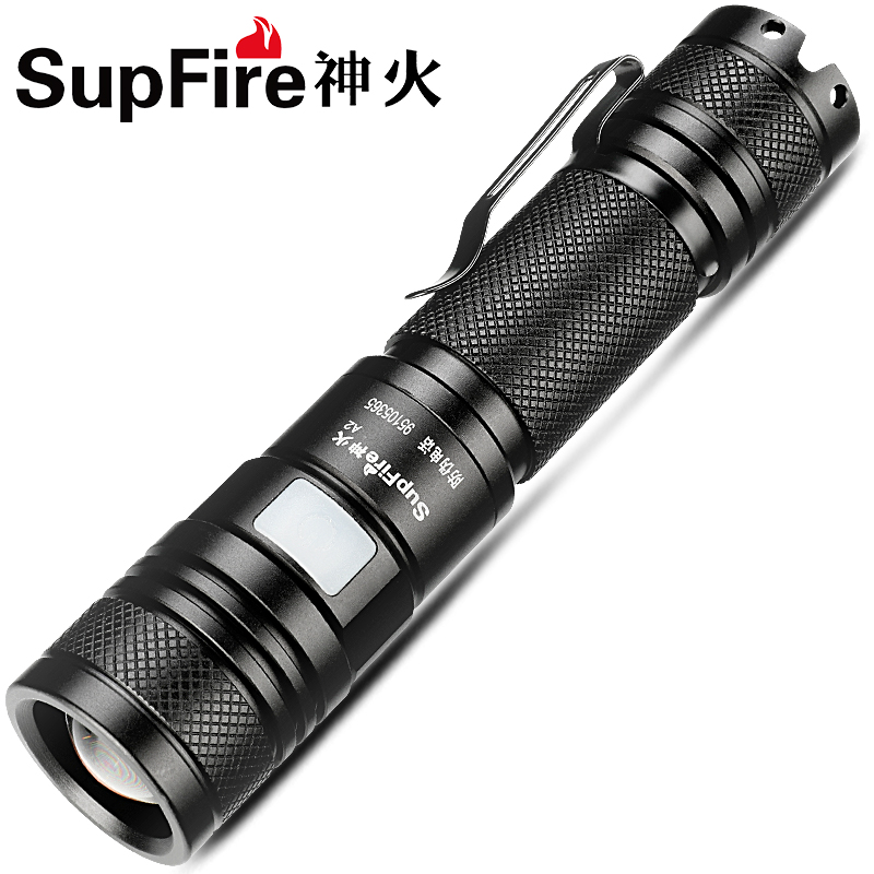 Đèn Pin Cầm Tay Sufire SupFire A2 Mini Siêu Sáng Có Thể Sạc Lại