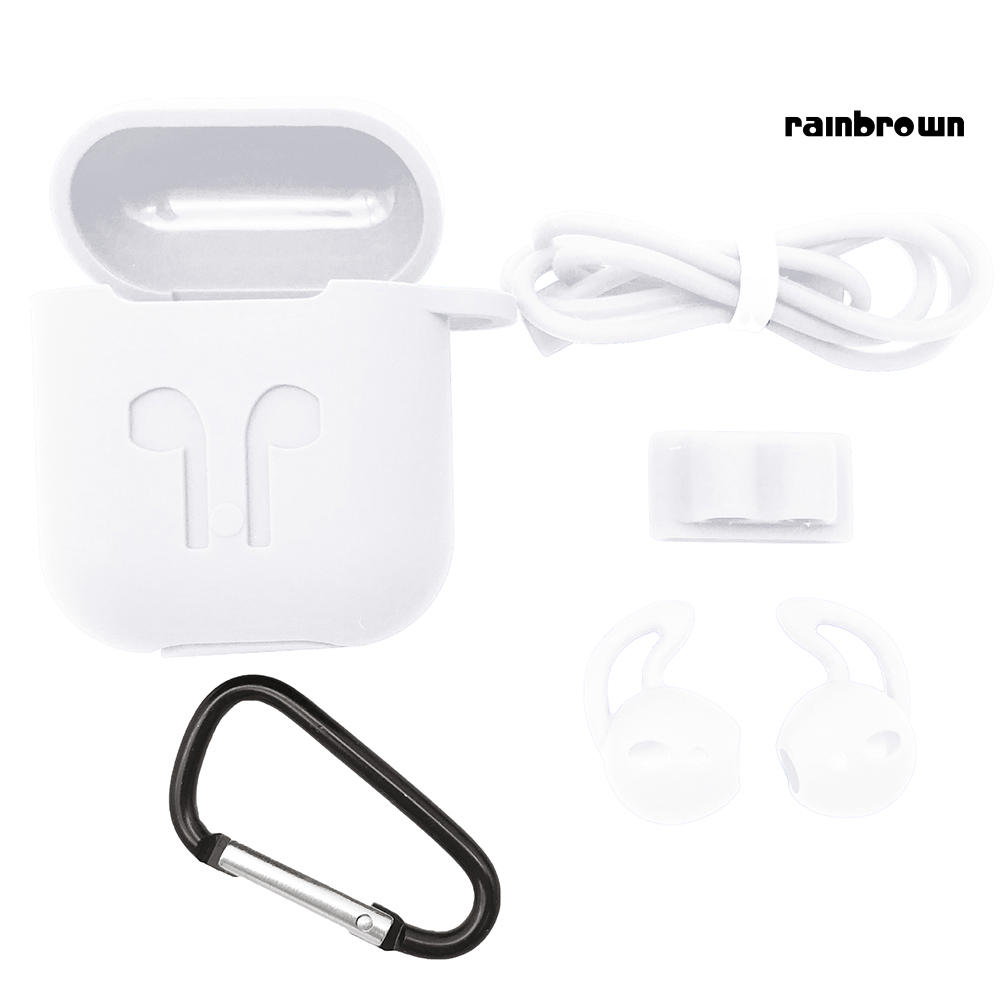 Set 5 Nút Silicone Bọc Tai Nghe Chống Thất Lạc Cho Airpods 1 / 2