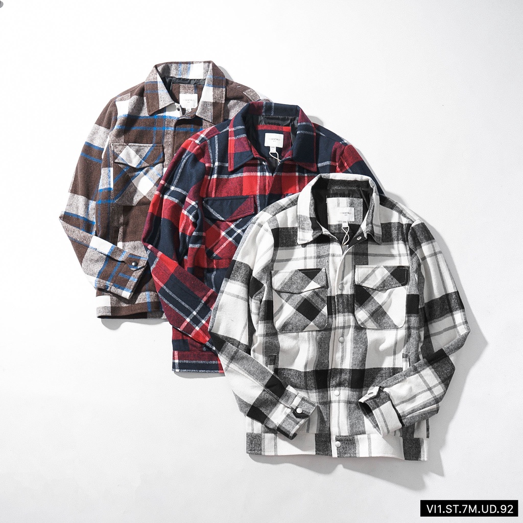 Áo khoác dạ nam 2 lớp,chất vải dạ flannel,ấm áp,hàng vnxk