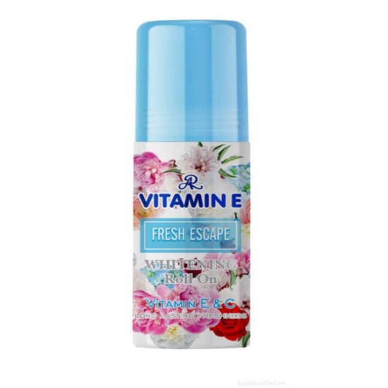 Lăn khử mùi hương nước hoa AR Vitamin E Whitening Roll On Thái Lan