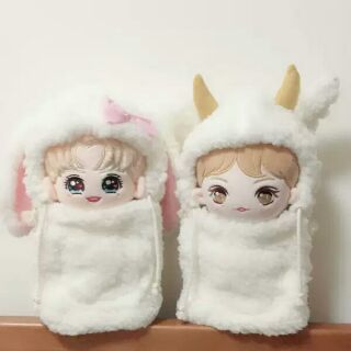 [ORDER ẢNH THẬT]OUTFIT FOR DOLL TÚI NGỦ TAI THỎ CHO DOLL 20cm BTS/EXO
