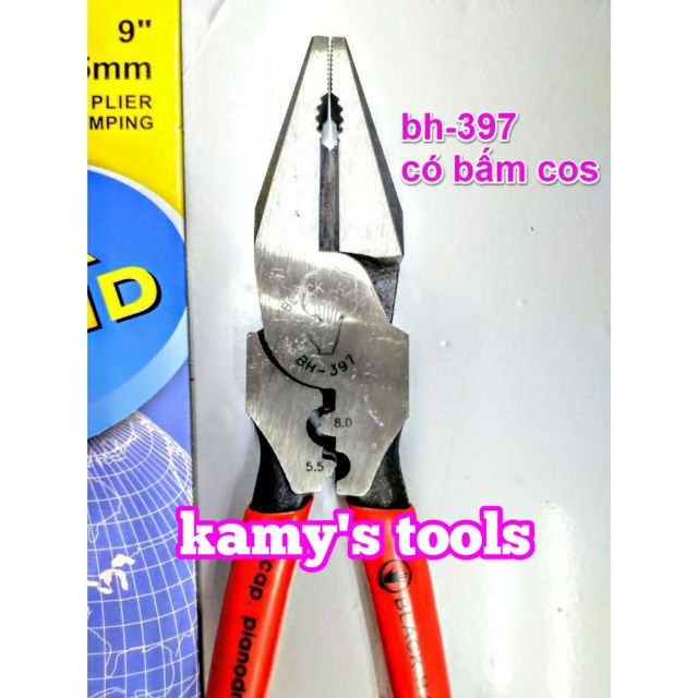 KÌM ĐIỆN BLACK HAND BH-397 9 INCH BẤM COS 1.25-8MM2 (KỀM ĐIỆN, KIỀM ĐIỆN)