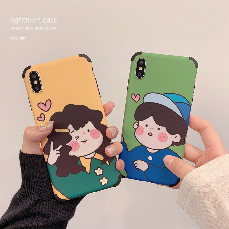 ỐP ĐÔI CHỐNG SỐC HÌNH CUTE HÀN QUỐC ĐỦ MÃ IPHONE {Cung cấp sỉ toàn quốc}