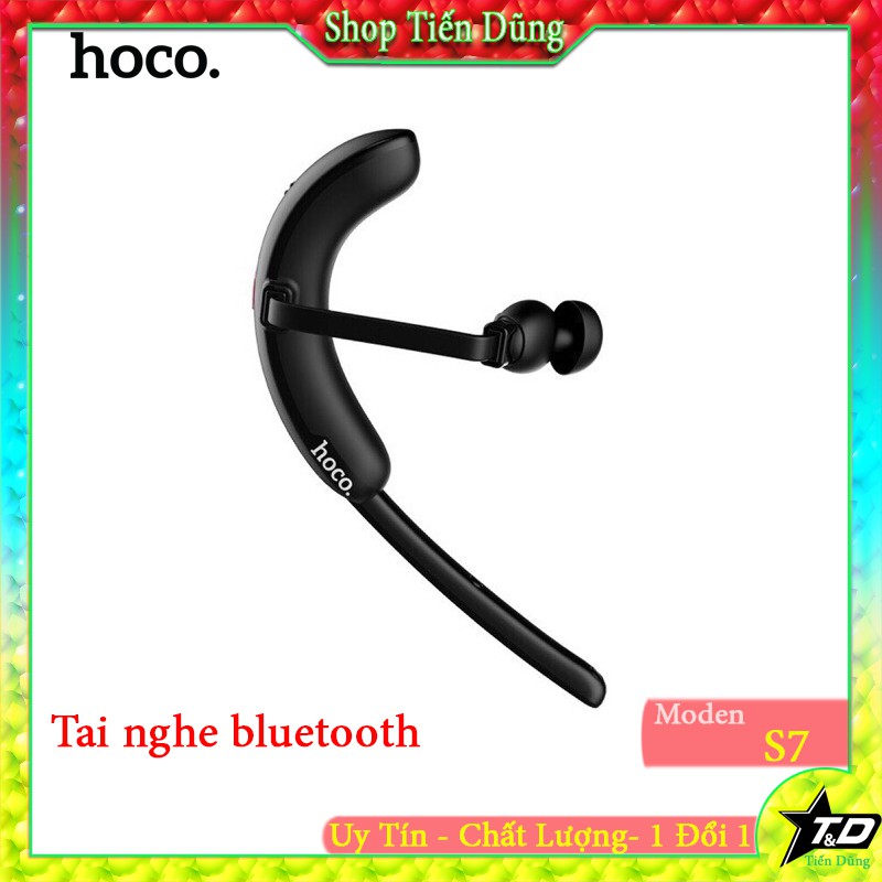 Tai nghe Bluetooth hoco s7 không dây hỗ trợ micro tiện lợi cho nghe nhận điện thoại pin trâu thuận tiện cho công việc