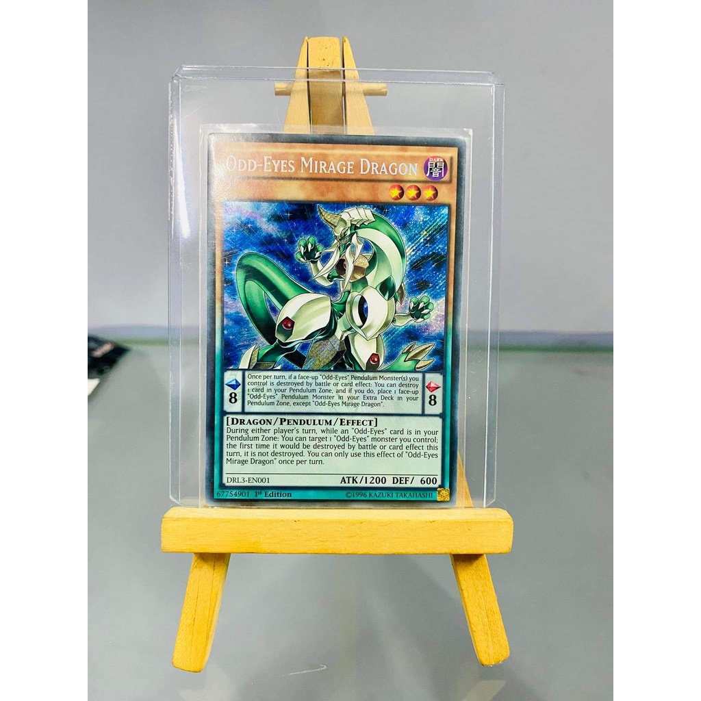 [ Dưa Hấu Yugioh ] Lá bài thẻ bài Odd-Eyes Mirage Dragon – Secret Rare - Tặng bọc bài nhựa bảo quản