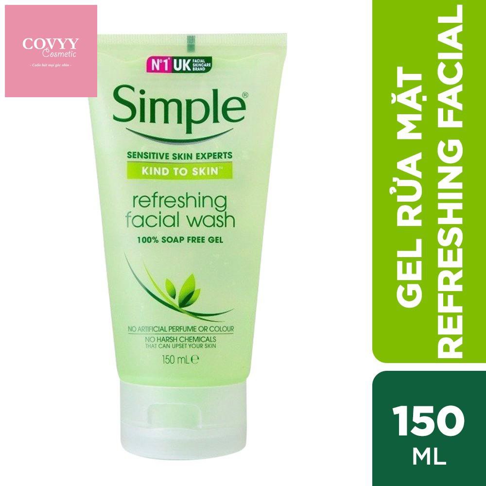 Gel rửa mặt dưỡng ẩm Simple Refreshing Facial 150ml