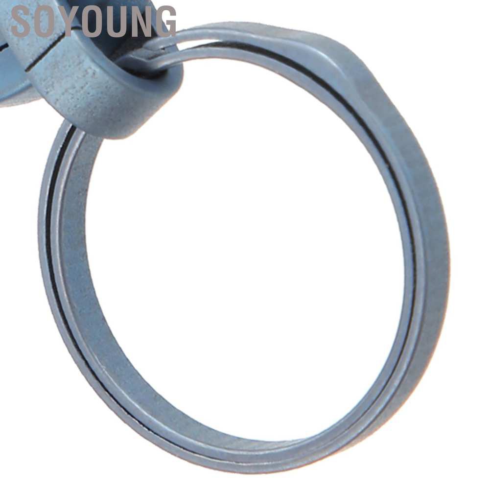 Soyoung Titanium Alloy Keychain Men's Waist Belt Buckle Outdoor Carabiner Hanging Key Ring