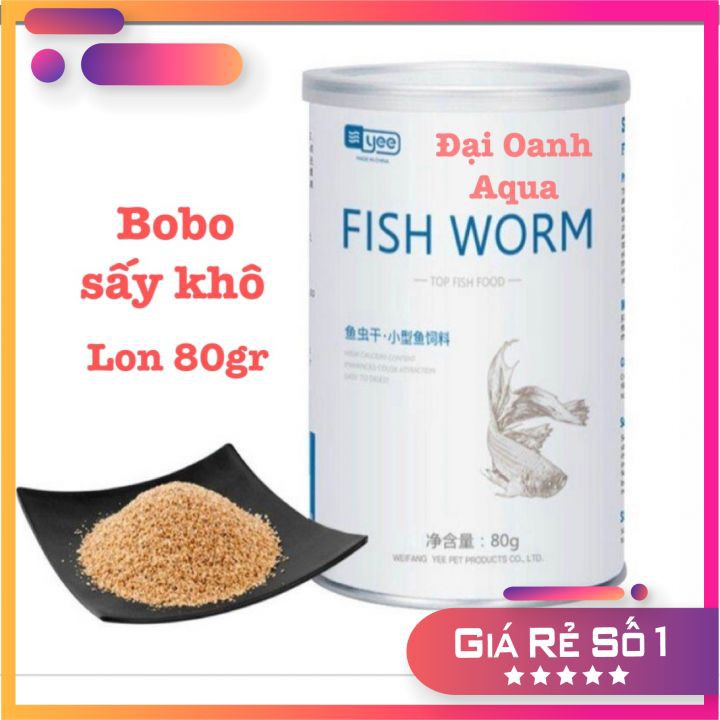 Bobo sấy khô - Thức ăn bổ dưỡng cho cá cảnh (lon 500ml)