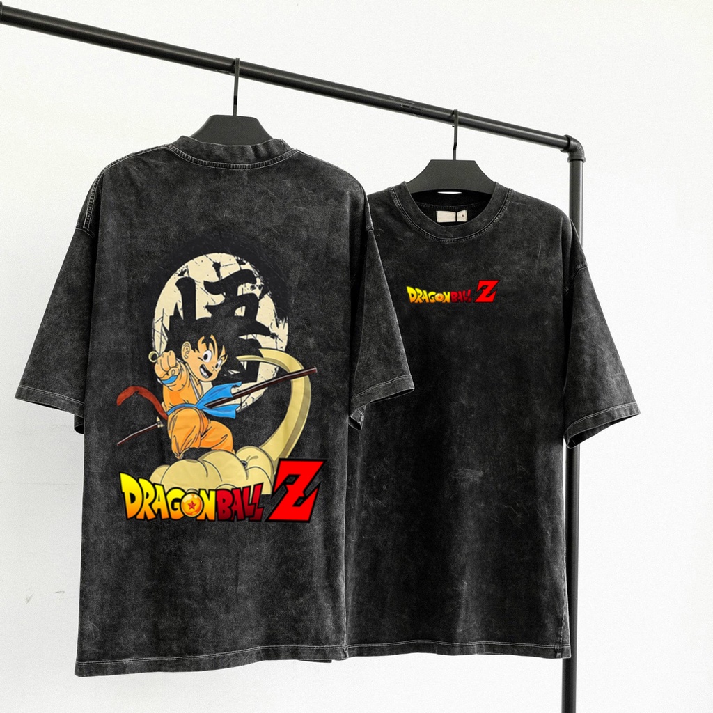 Áo thun tay lỡ nam nữ in hình Goku , Vải Cotton Form Oversize - SELECTED.STORE