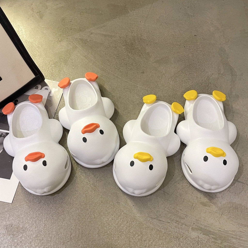 🐣Dép Vịt🐣 Dép Nữ Họa Tiết Hoạt Hình Dễ Thương