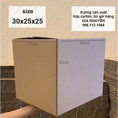 Set 10 hộp carton size lớn 30x25x25 đựng quà tặng, giày thể thao, áo khoác phao, gấu bông