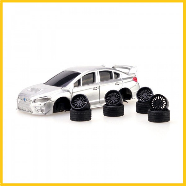 Bánh xe biến hình bằng cao su cao 3cm thu nhỏ tỉ lệ 1:64