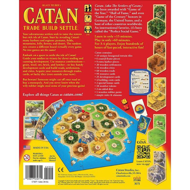 Trò Chơi Chiến Thuật The Settlers Of Catan Tiếng Anh - KIDWORLD