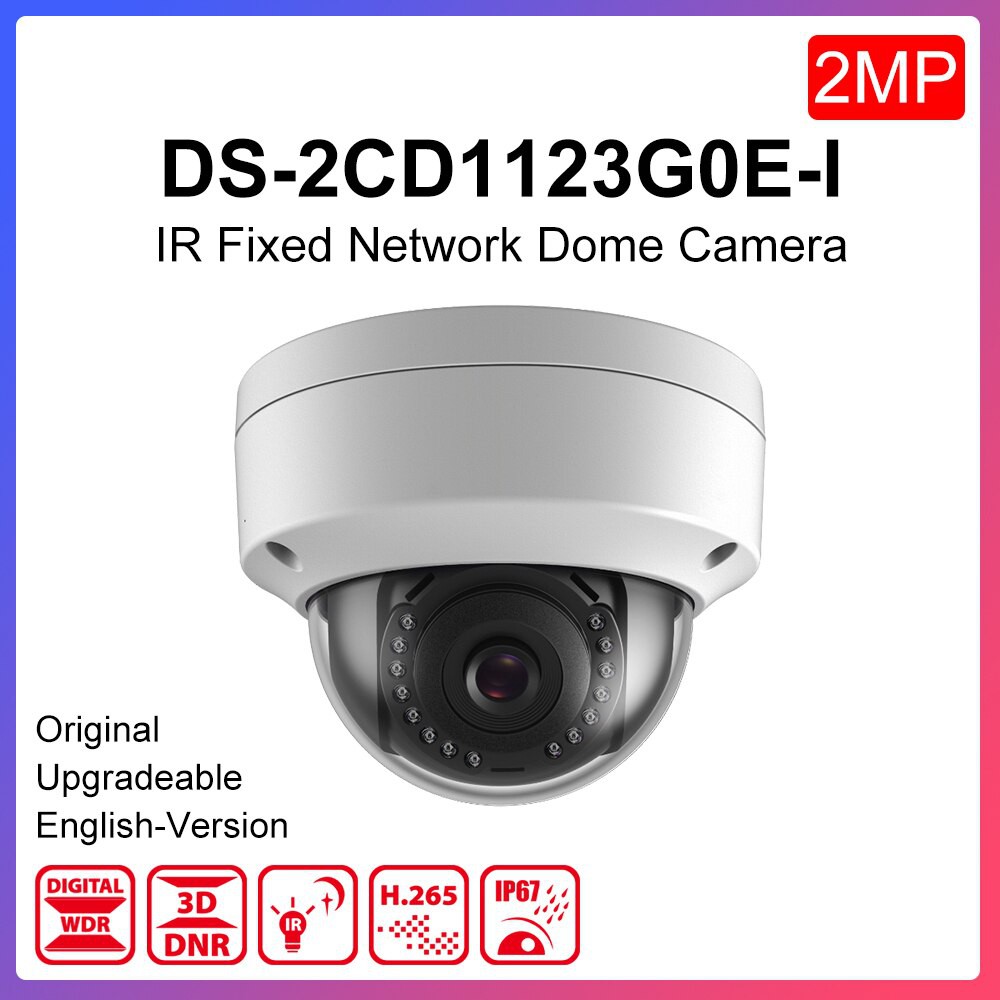 Camera IP Dome hồng ngoại 2.0 Megapixel HIKVISION DS-2CD1123G0E-I