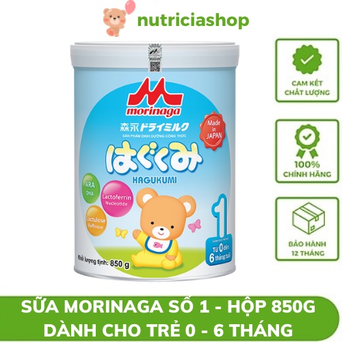 [ HÀNG CHÍNH HÃNG ] Sữa bột Morinaga số 1, 2, 3 hộp 850gr