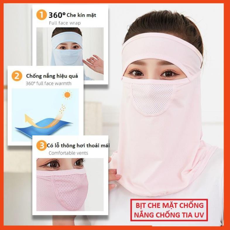 COMBO GIÁ SỐC Khẩu trang vải nam nữ kín mặt bịt tai gáy chống nắng hiệu quả (UC-0A68-3)