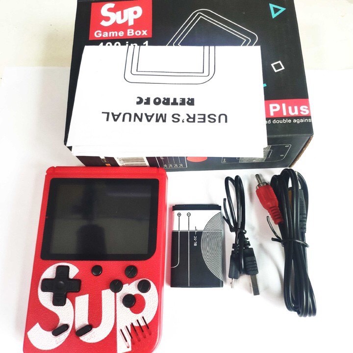 Máy Chơi Game Sup 400 Game In 1 Retro,Máy Chơi Game Cổ Điển Cầm Tay Mini Tích Hợp 400 Trò Chơi Cho Bé