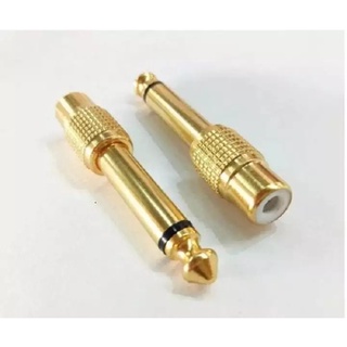 Combo 2 đầu chuyển giắc 6.5 ly ra lỗ bông sen - gia khang shop