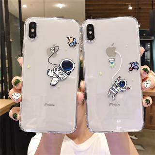 Ốp Điện Thoại Hình Phi Hành Gia Hoạt Hình Dành Cho Iphone 11 Promax Xr Xs Rocket X Tpu 7 Plus 8 P