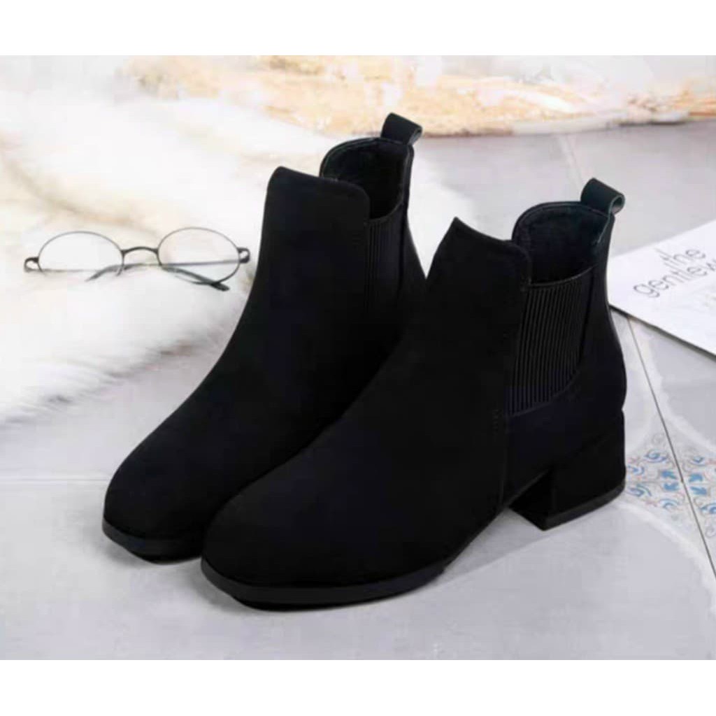 [QC CAO CẤP] BOOTS NỮ CHẤT LIỆU CO GIÃN KIỂU DÁNG SANG CHẢNH DA NHUNG MỀM CAO CẤP - BỐT NỮ CAO 3CM NHẬP KHẨU BAO BỀN ĐẸP