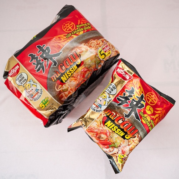 Mì Cay Hàn Quốc Nissin ( Lốc 5 gói ) mì gà cay, phô mai, trứng muối, súp cay. | BigBuy360 - bigbuy360.vn