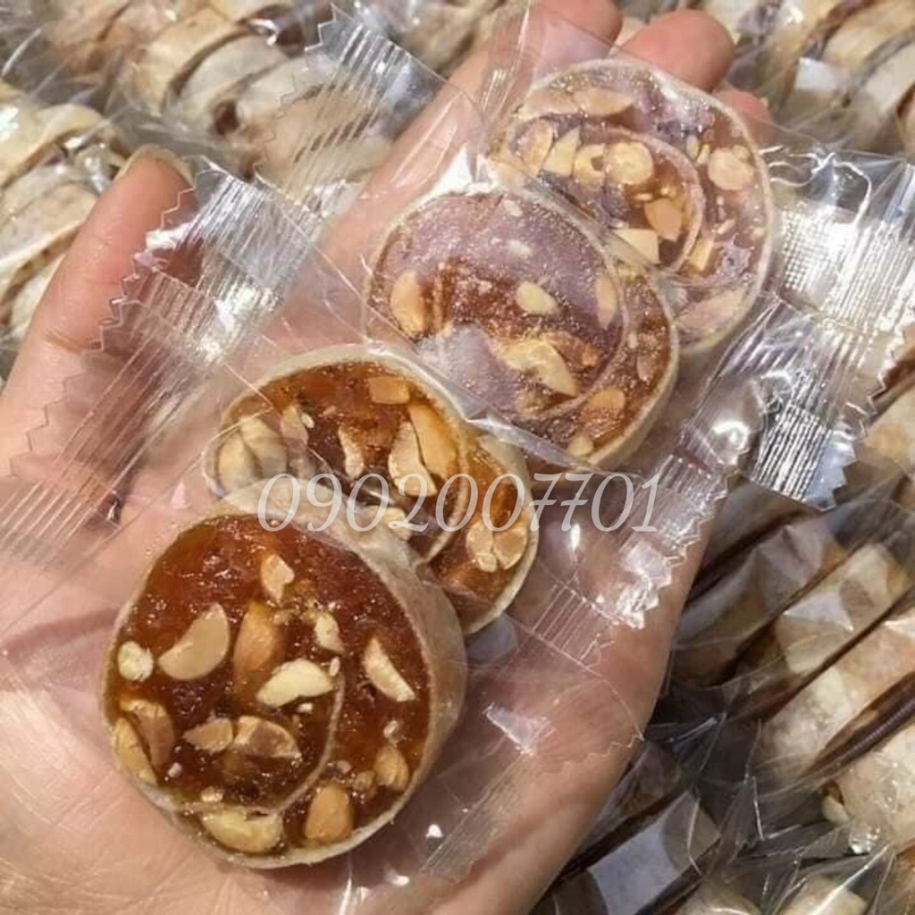 1 Kg Kẹo Khóm Sên Tắc Đậu Phộng Thơm Ngon- Đặc Sản Bến Tre-Tết-Bánh Mứt Tết-Đồ Ăn Vặt