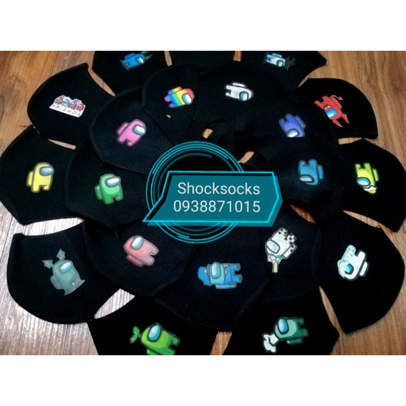 (45 MẪU) 1 cái khẩu trang vải Among Us - MÀU ĐEN | BigBuy360 - bigbuy360.vn