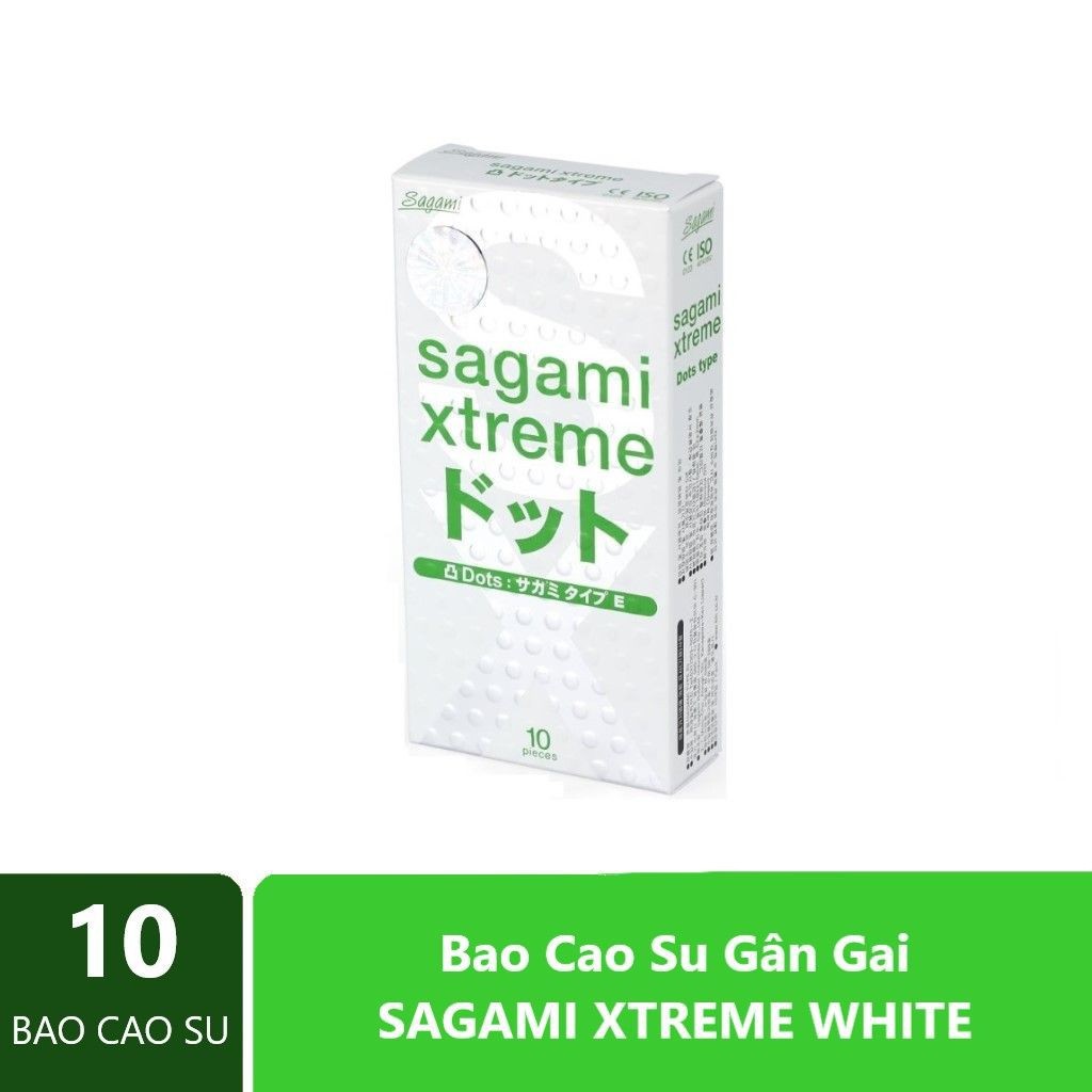 Bao Cao Su Sagami Extreme White Gân Gai Chính Hãng Xuất Xứ Nhật Bản Hộp 10c