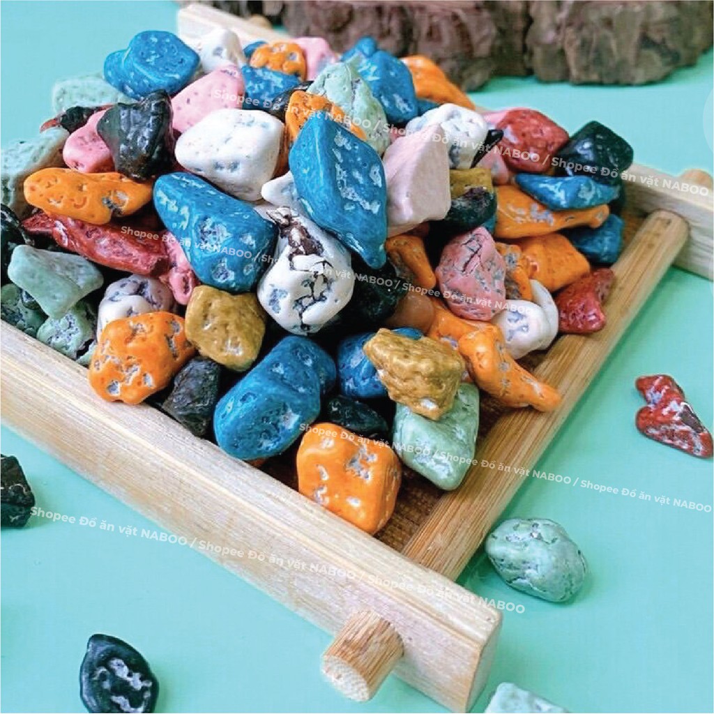 Kẹo sỏi đá nhân socola Hũ 300g Naboo đồ ăn vặt Hà Nội vừa ngon vừa rẻ [FREE SHIP] TỪ ĐƠN 50K