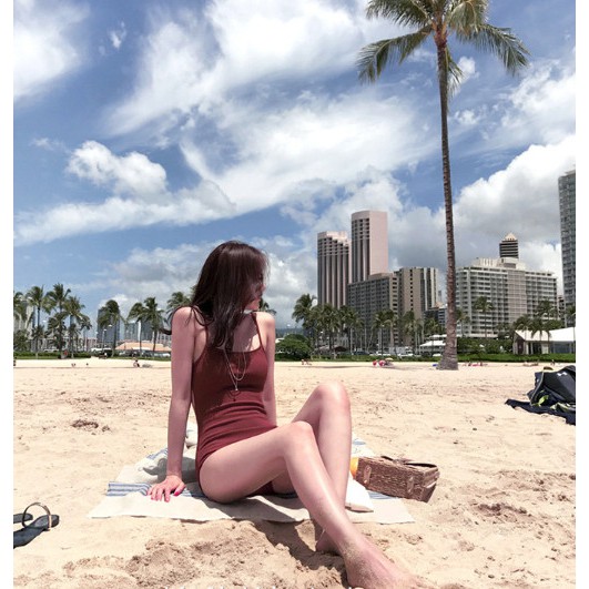 [Mã WAMT1505 giảm 10K đơn 0K] (Đủ size- Video) Bikini liền thân QC cao cấp đỏ đô hở lưng cực đẹp | BigBuy360 - bigbuy360.vn