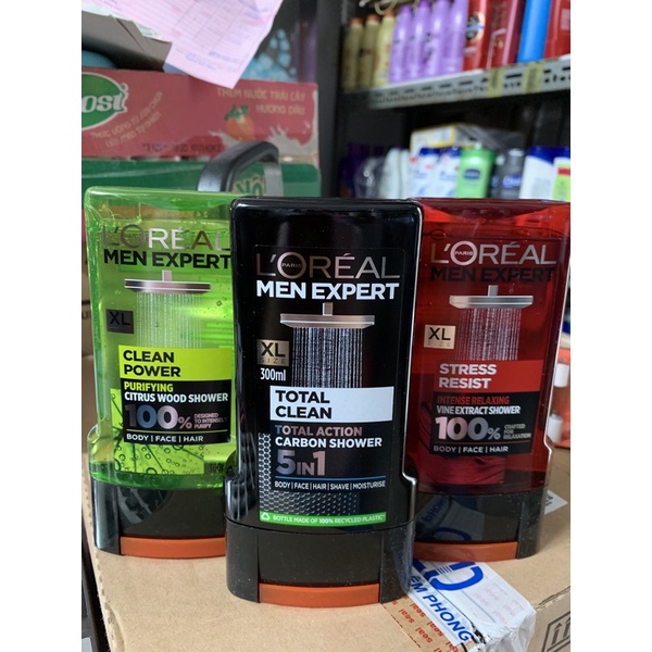Gel tắm loreal men hàng pháp