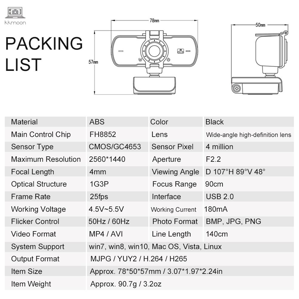 Webcam P5 Usb 2k Có Microphone Cho Máy Tính | BigBuy360 - bigbuy360.vn