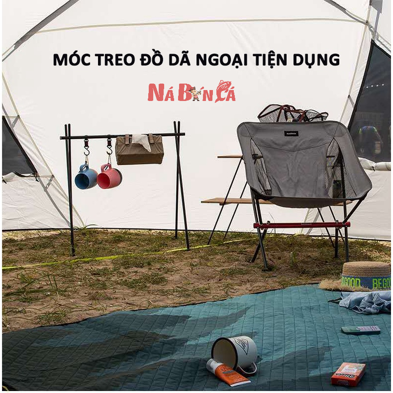 Giá Treo Đồ Dã Ngoại Gấp Gọn Tiện Dụng, Giá Móc Đồ Cắm Trại Nhỏ Gọn, Hợp Kim Nhôm Đa Năng Siêu Bền [DCP18]