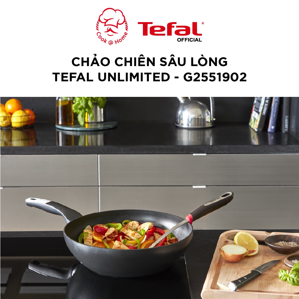 Chảo chiên sâu lòng Tefal Unlimited size 28cm - G2551902