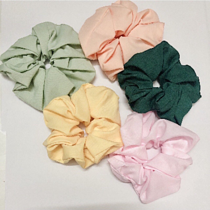 Cột tóc Scrunchies vải trơn