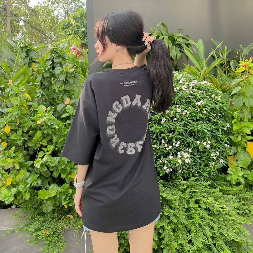 Áo thun cổ tròn tay lỡ unisex HOMIES in hình DARO