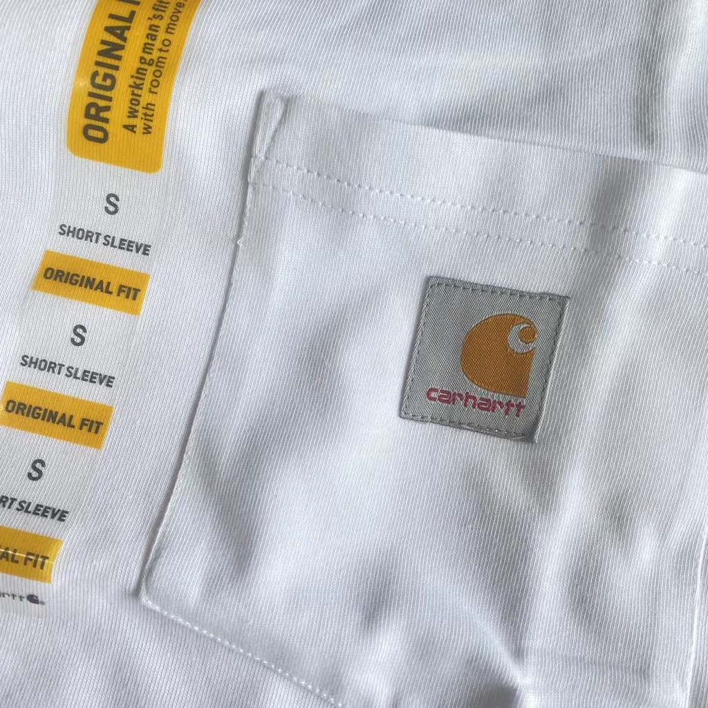Áo Thun Cotton Trơn Tay Ngắn Có Túi carhartt K87