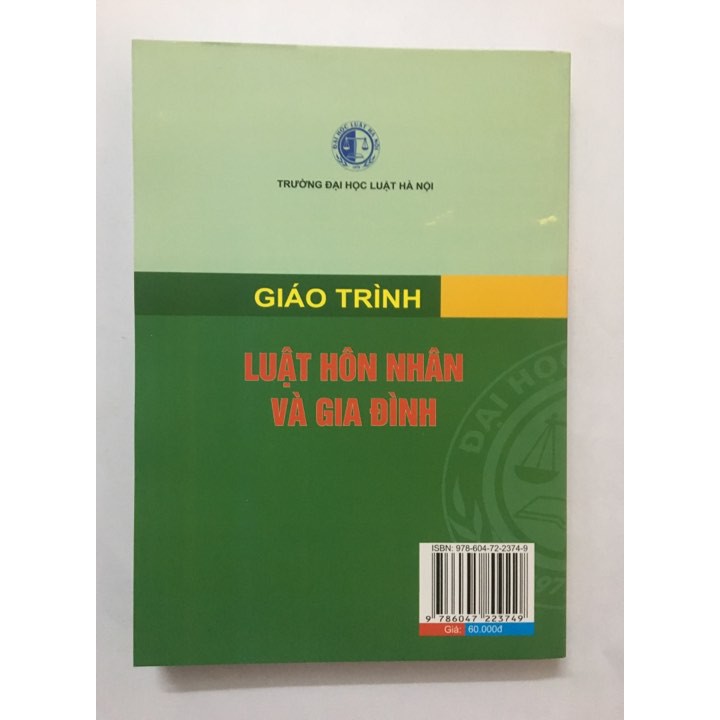 Sách - Giáo trình Luật hôn nhân và gia đình