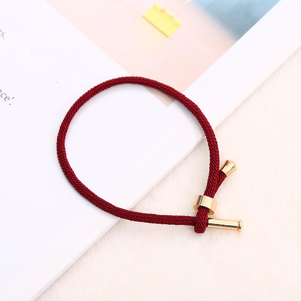 MXGOODS Vòng Tay Dây Bện Màu Trơn Thời Trang Cho Cặp Đôi