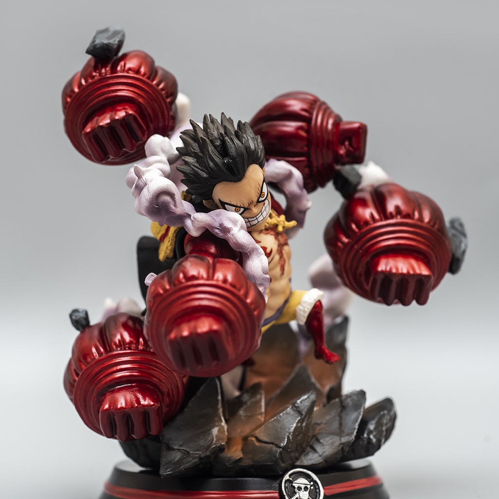 Mô hình One Piece Luffy Gear 4 Multi Punch LF11 cao 15cm, mô hình One Piece Figure Luffy băng Mũ Rơm Haki Shop