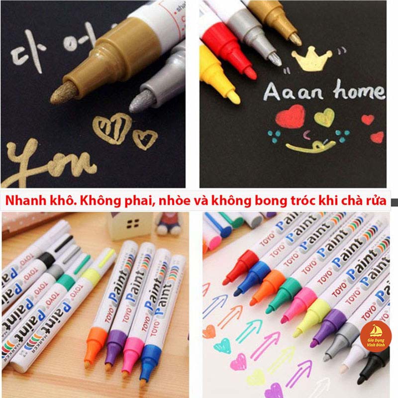 Bút sơn vẽ lốp, vẽ đế giày mực vĩnh viễn chống nước Tokyo paint marker