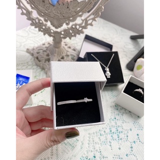 MOON SILVER - NHẪN ĐÔI BẠC ĐÍNH ĐÁ NHỎ