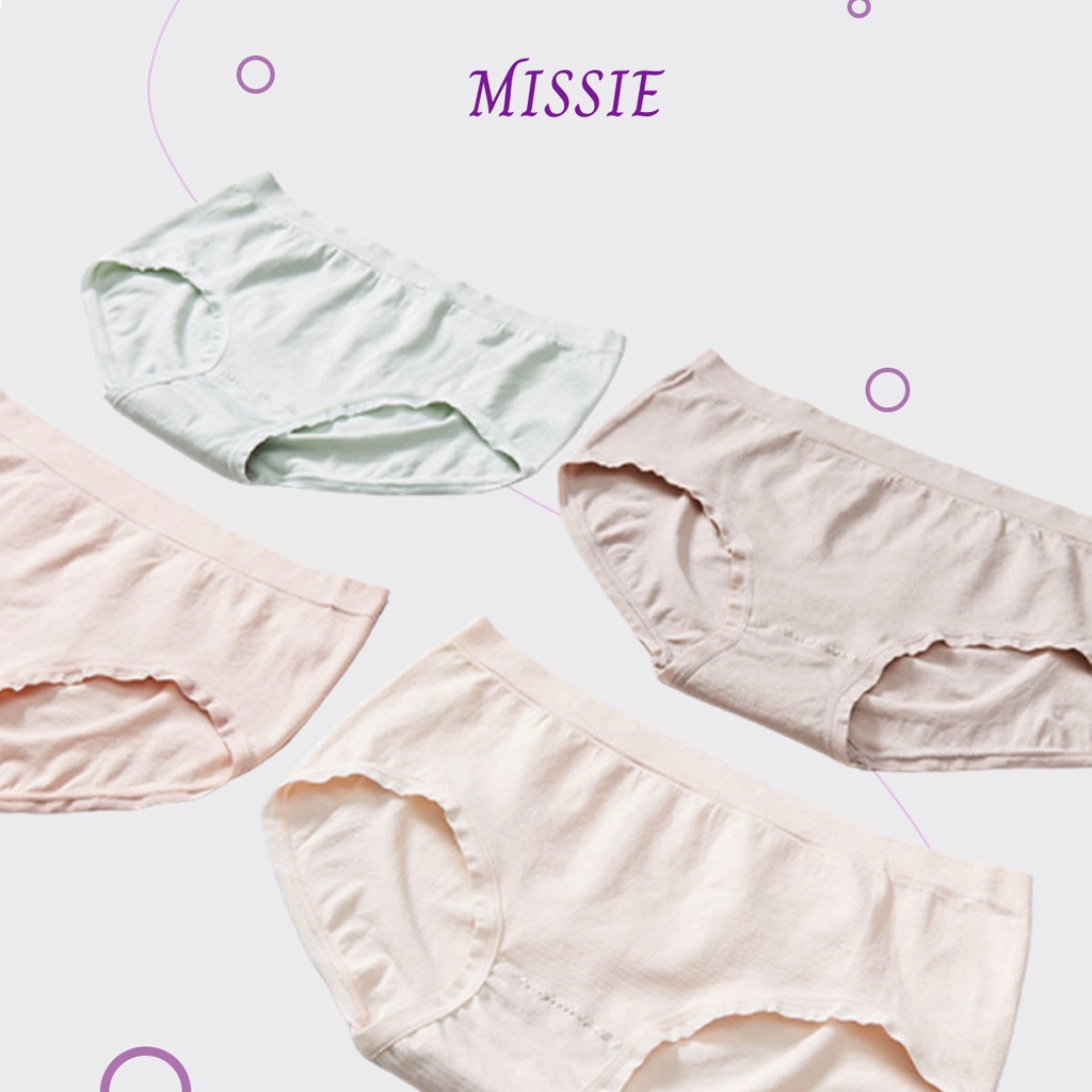 Quần lót nữ cotton Freesize màu ngẫu nhiên siêu đáng yêu, kháng khuẩn, thấm hút khử mùi Missie Q01