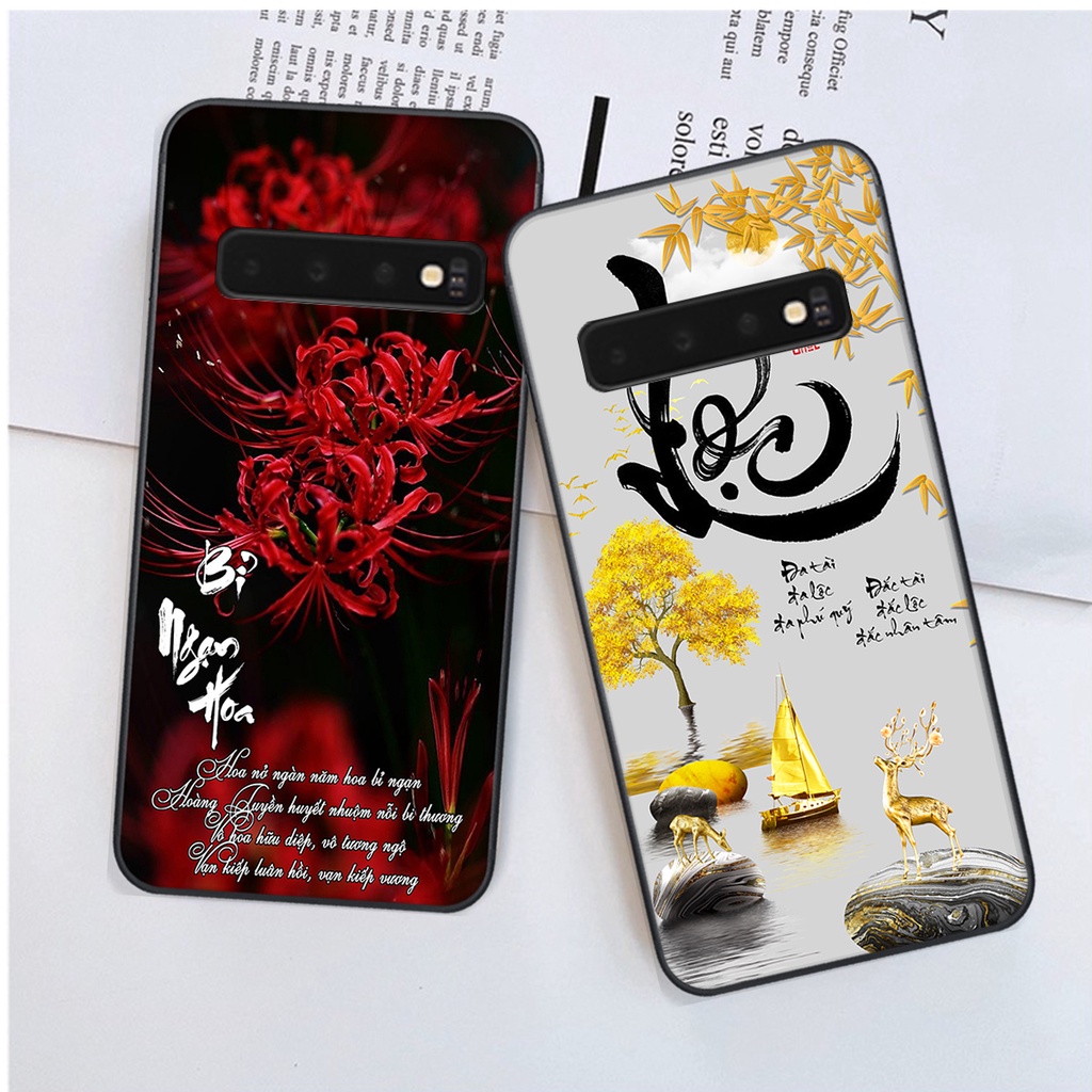 Ốp lưng Samsung Galaxy S10 / S10 PLUS / S10 5G in hình chữ tài chữ lộc, Cha Mẹ, bình an SIÊU ĐẸP