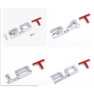 Logo kim loại 1.8T, 2.0T, 2.4T,3.0T trang trí ô tô